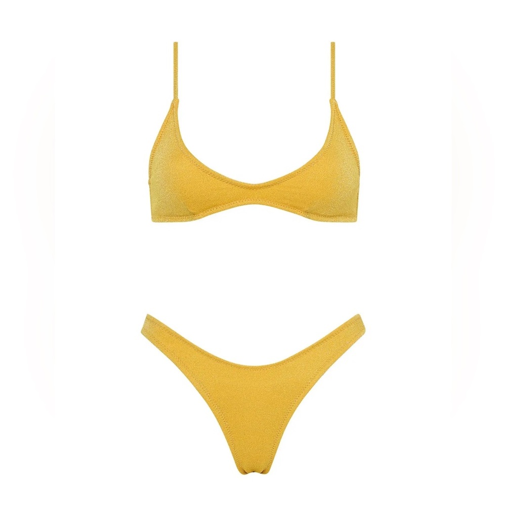 TRIANGL Maia Bikini in Vadella (Yellow Sparkle)